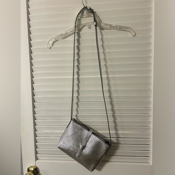 J. Crew Parker Crossbody Silver Metallic - Picture 7 of 7